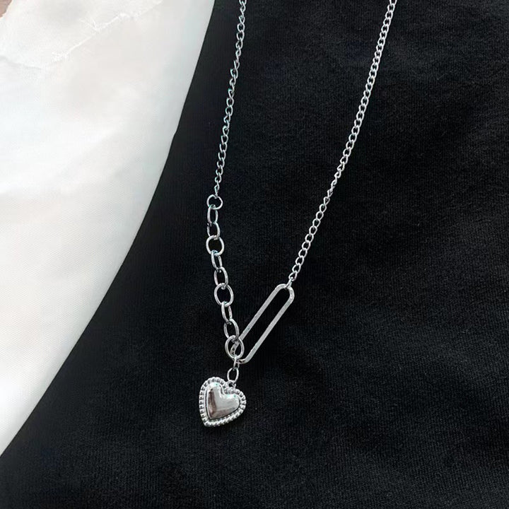 Chain Necklace Heart Pendant Necklace for Daily Life Image 8