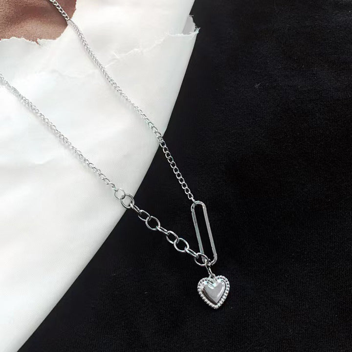 Chain Necklace Heart Pendant Necklace for Daily Life Image 9