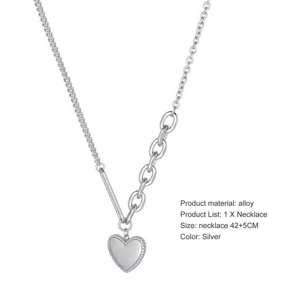 Chain Necklace Heart Pendant Necklace for Daily Life Image 11