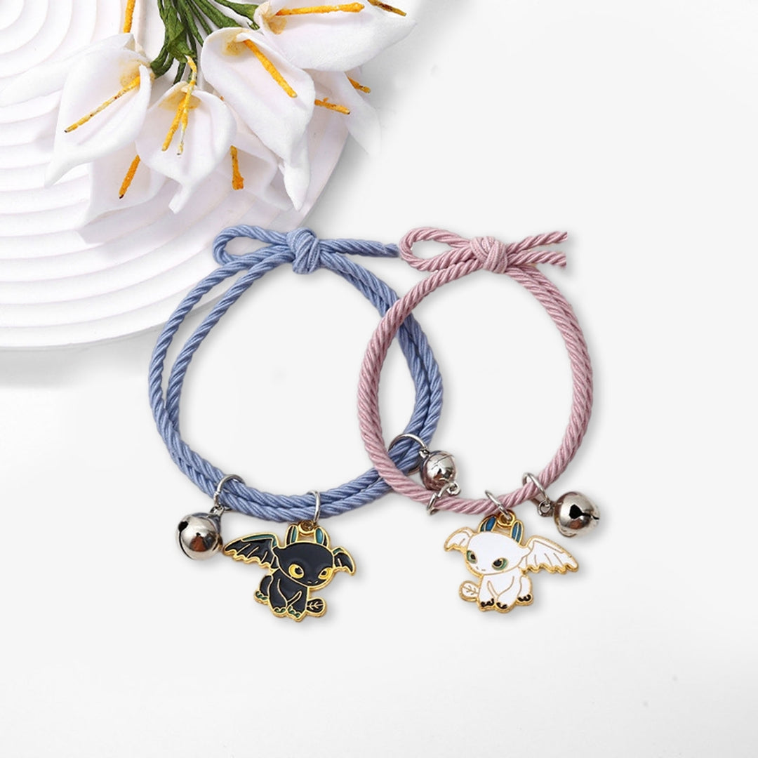 2 Pcs Women Bracelet Ponytail Holder Couple Bracelet Image 8