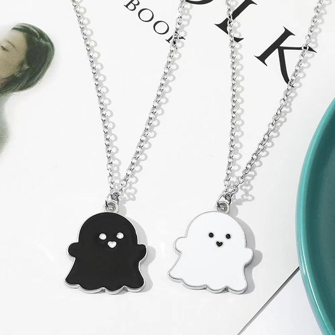 All Match Clavicle Chain Elegant Simple Dress Up Unique Ghost Pattern Pendant Necklace for Valentine Day Image 6