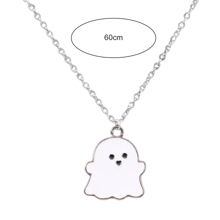 All Match Clavicle Chain Elegant Simple Dress Up Unique Ghost Pattern Pendant Necklace for Valentine Day Image 7