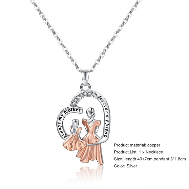 Women Necklace Rhinestone Shiny Link Chain for Mom Image 11