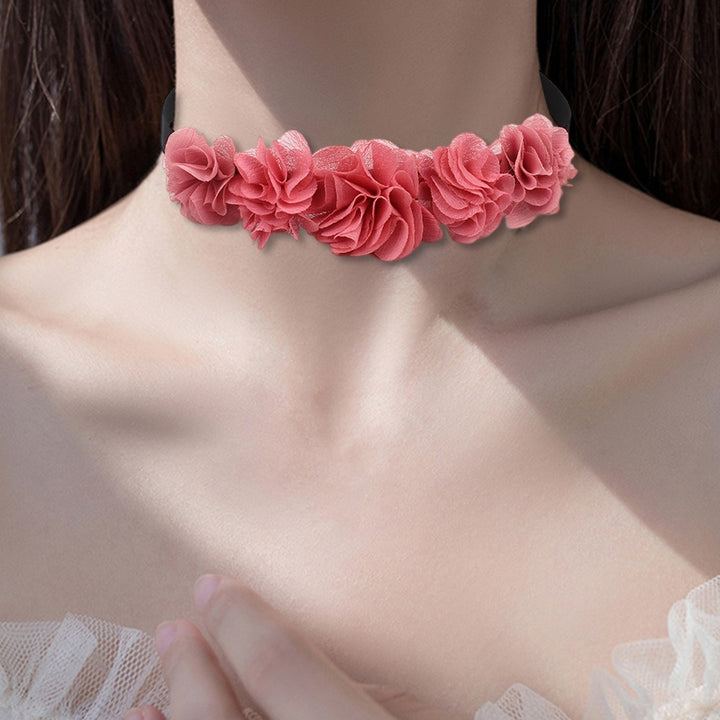 Choker Necklace Stretch Gothic Neck Jewelry for Dating Image 4