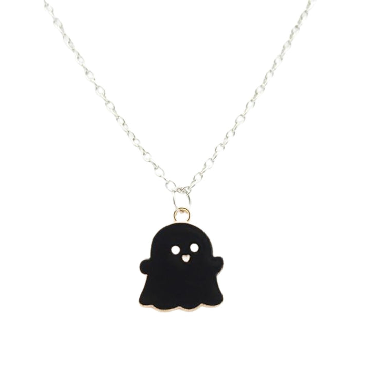 Pendant Necklace Festive Geometric Electroplating All Match Men Women Cute Cartoon Ghost Clavicle Chain Decoration Gift Image 2