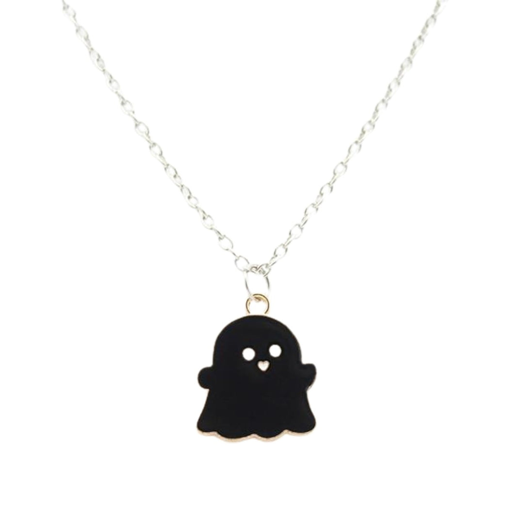 Pendant Necklace Festive Geometric Electroplating All Match Men Women Cute Cartoon Ghost Clavicle Chain Decoration Gift Image 1