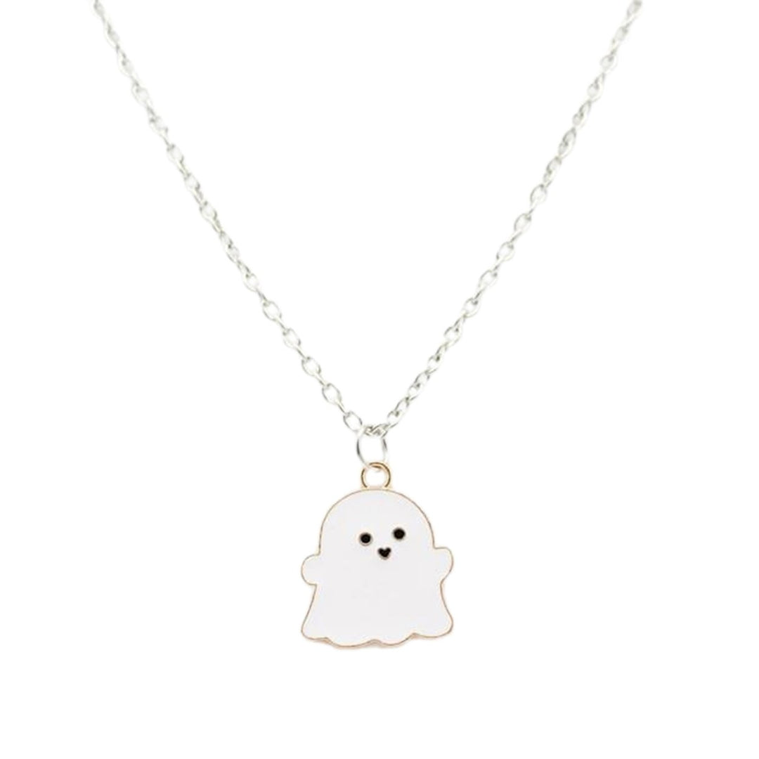 Pendant Necklace Festive Geometric Electroplating All Match Men Women Cute Cartoon Ghost Clavicle Chain Decoration Gift Image 3