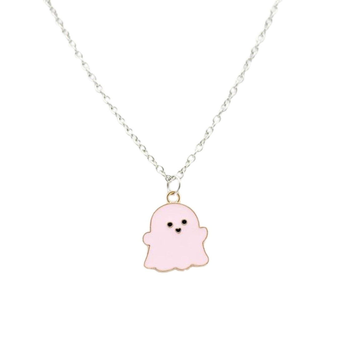 Pendant Necklace Festive Geometric Electroplating All Match Men Women Cute Cartoon Ghost Clavicle Chain Decoration Gift Image 4