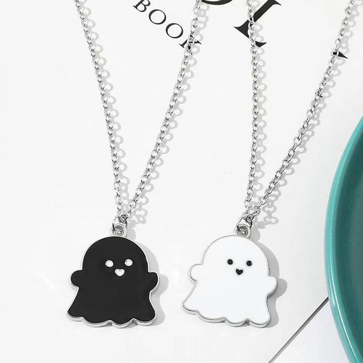 Pendant Necklace Festive Geometric Electroplating All Match Men Women Cute Cartoon Ghost Clavicle Chain Decoration Gift Image 8