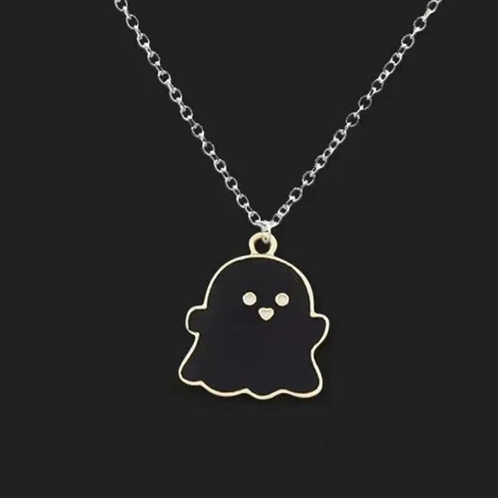 Pendant Necklace Festive Geometric Electroplating All Match Men Women Cute Cartoon Ghost Clavicle Chain Decoration Gift Image 12