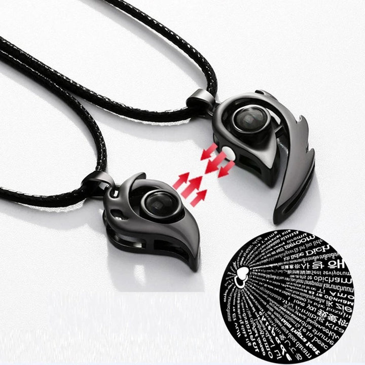 2Pcs Couple Necklaces Magnetic Necklaces for Dating Image 7