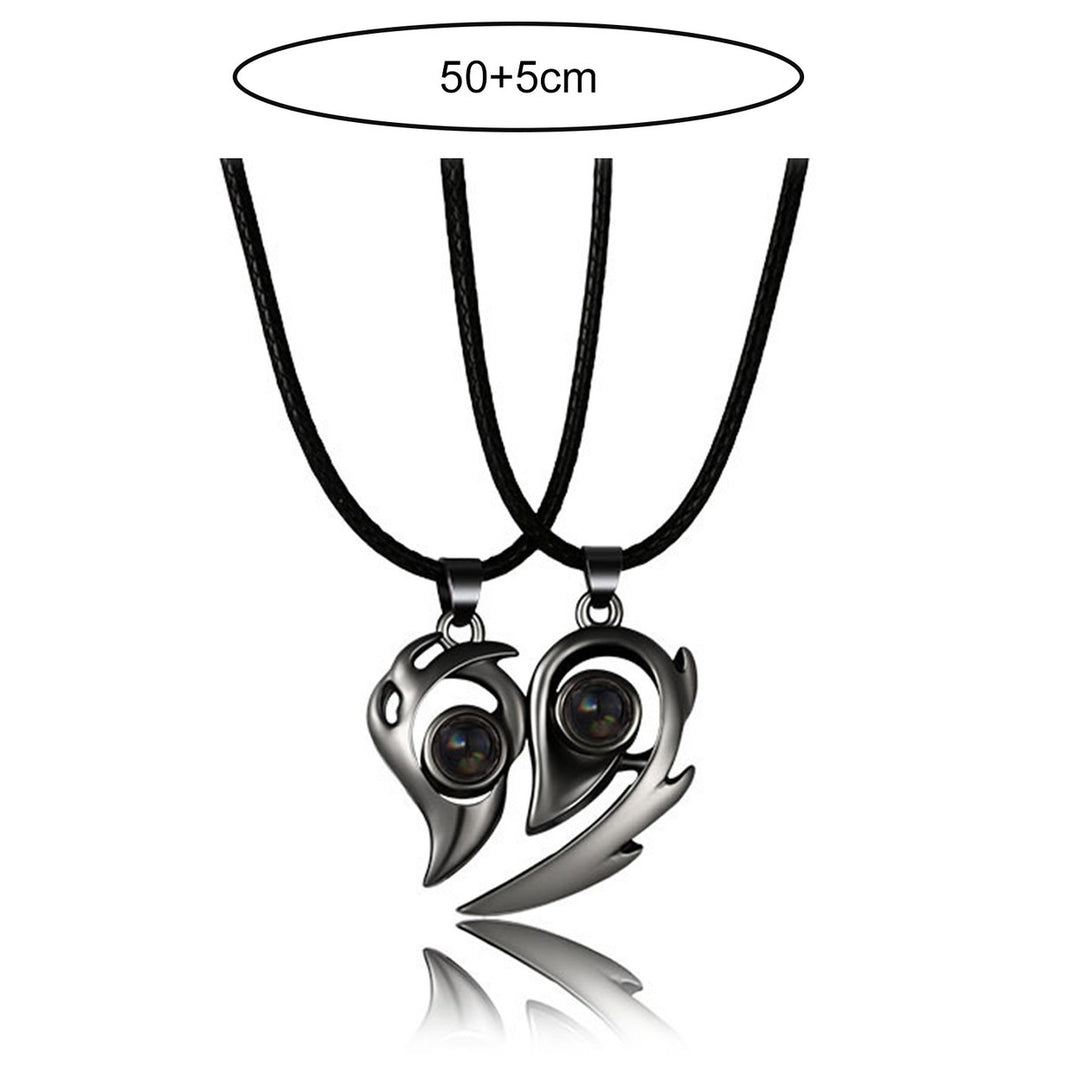 2Pcs Couple Necklaces Magnetic Necklaces for Dating Image 9