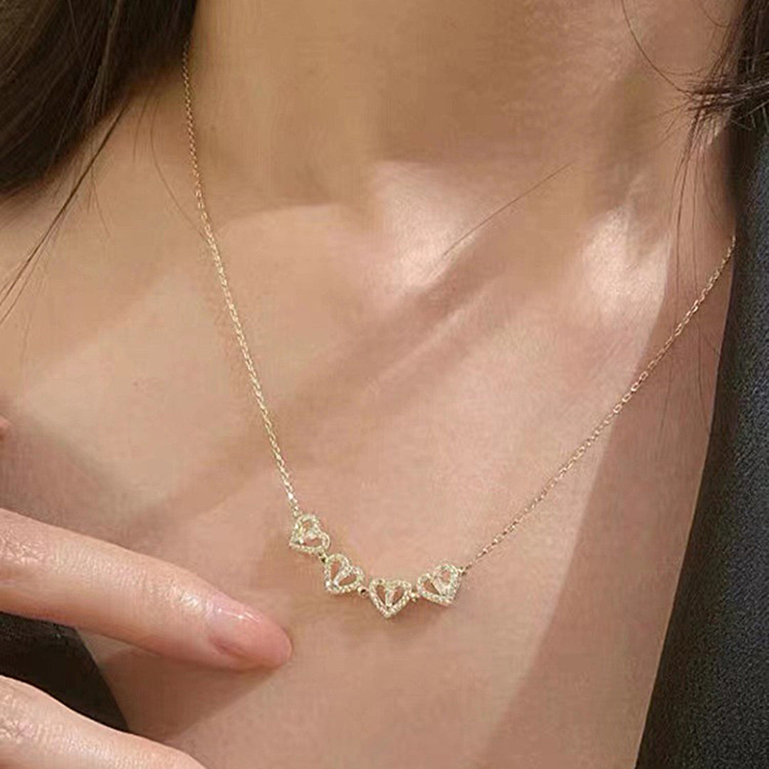 Clavicle Chain Electroplating Necklace for Dating Image 4