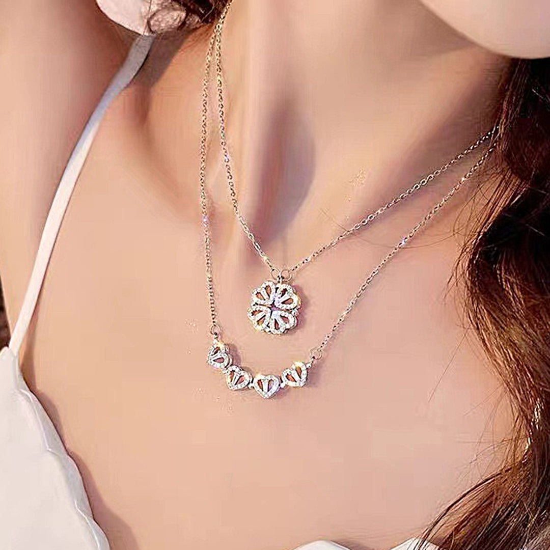 Clavicle Chain Electroplating Necklace for Dating Image 7