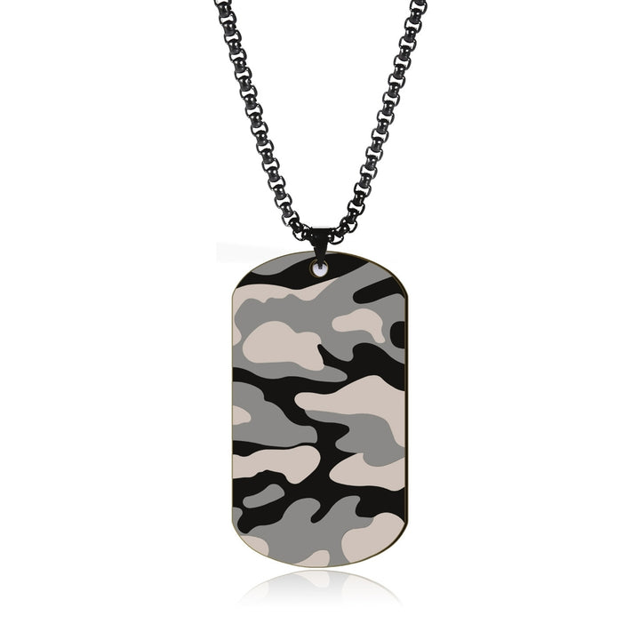 Men Necklace Hip Hop Camouflage Jewelry for Daily Wear Image 2