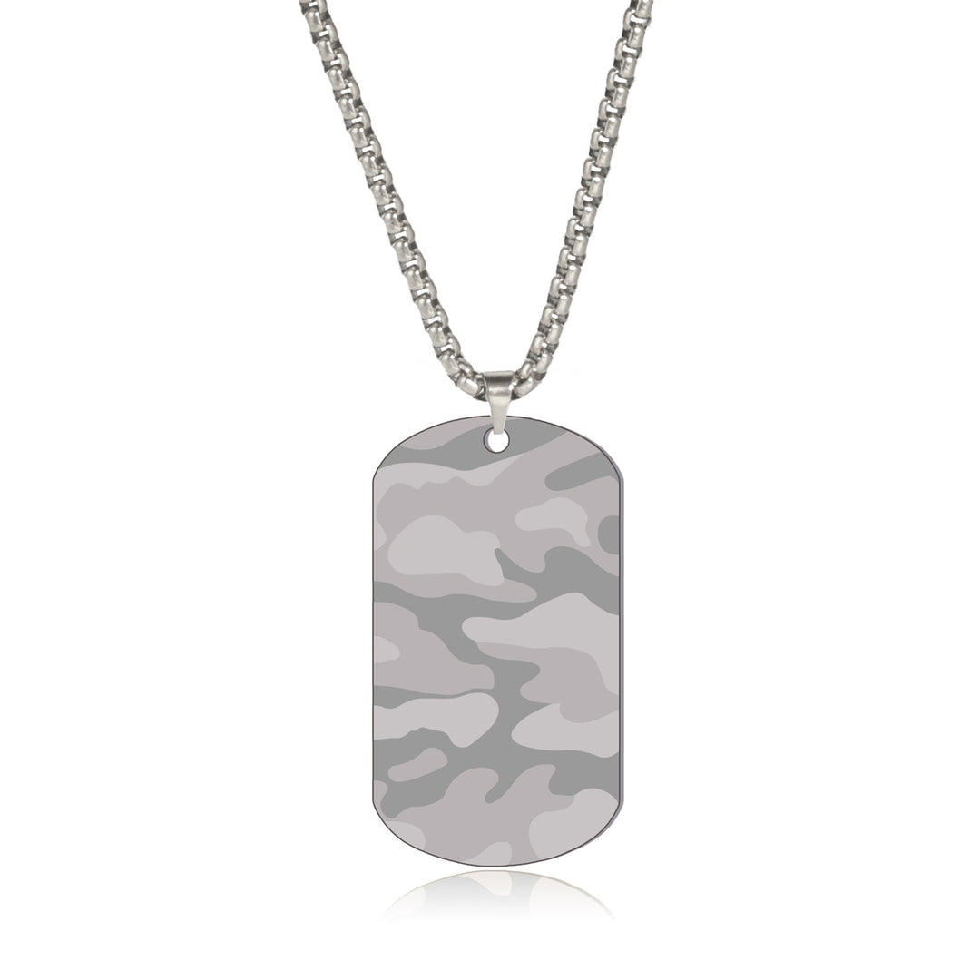 Men Necklace Hip Hop Camouflage Jewelry for Daily Wear Image 3