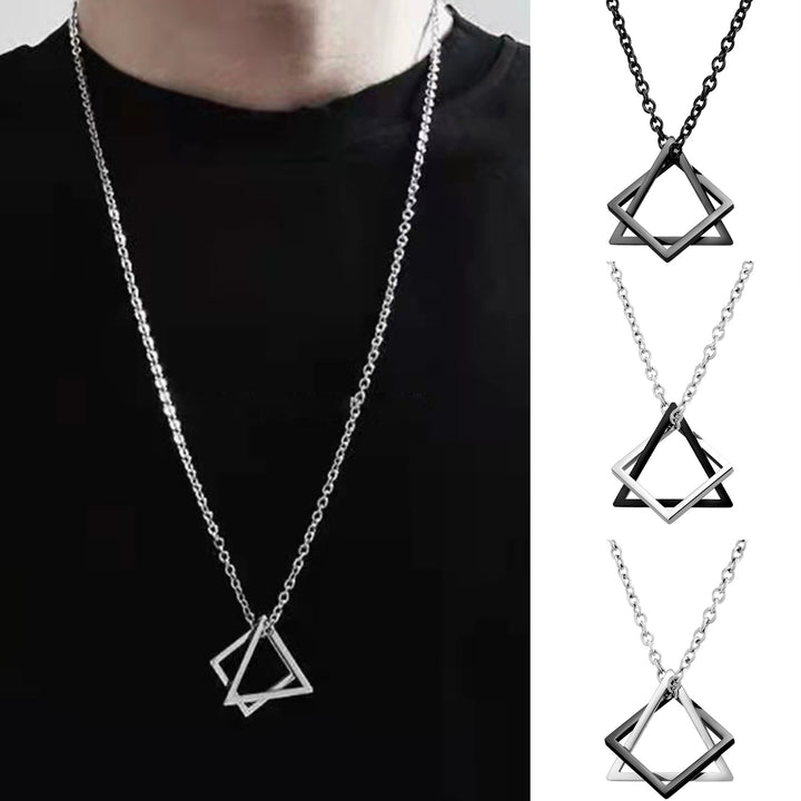 Sweater Chain Geometric Necklace Clothing Accessory Image 1