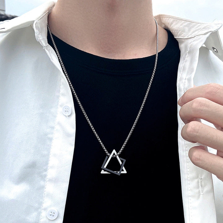 Sweater Chain Geometric Necklace Clothing Accessory Image 7