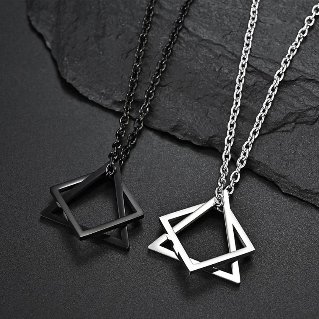 Sweater Chain Geometric Necklace Clothing Accessory Image 8