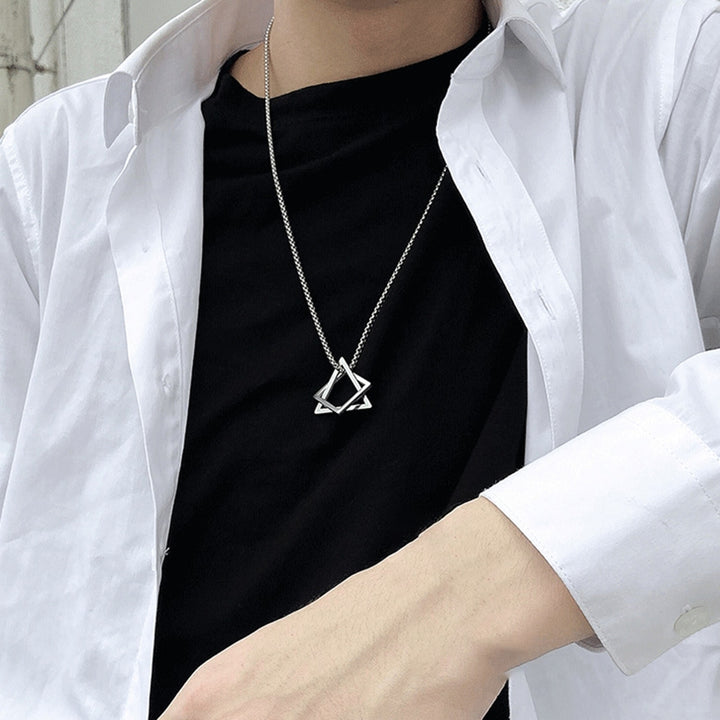 Sweater Chain Geometric Necklace Clothing Accessory Image 12