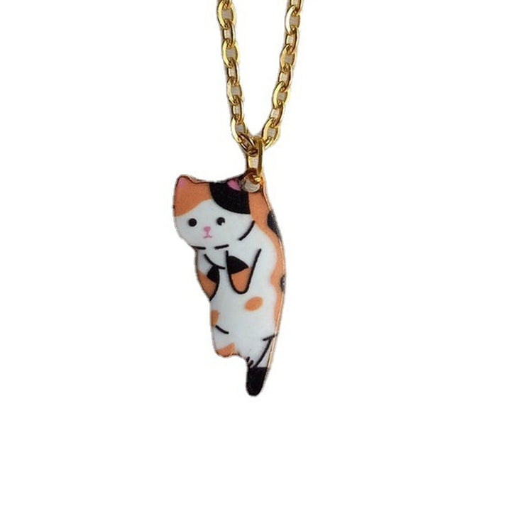 Women Necklace Elegant Hanging Beautiful Scratch-resistant Sturdy Daily Wear Alloy Cute Cat Chain Necklace Jewelry Image 6