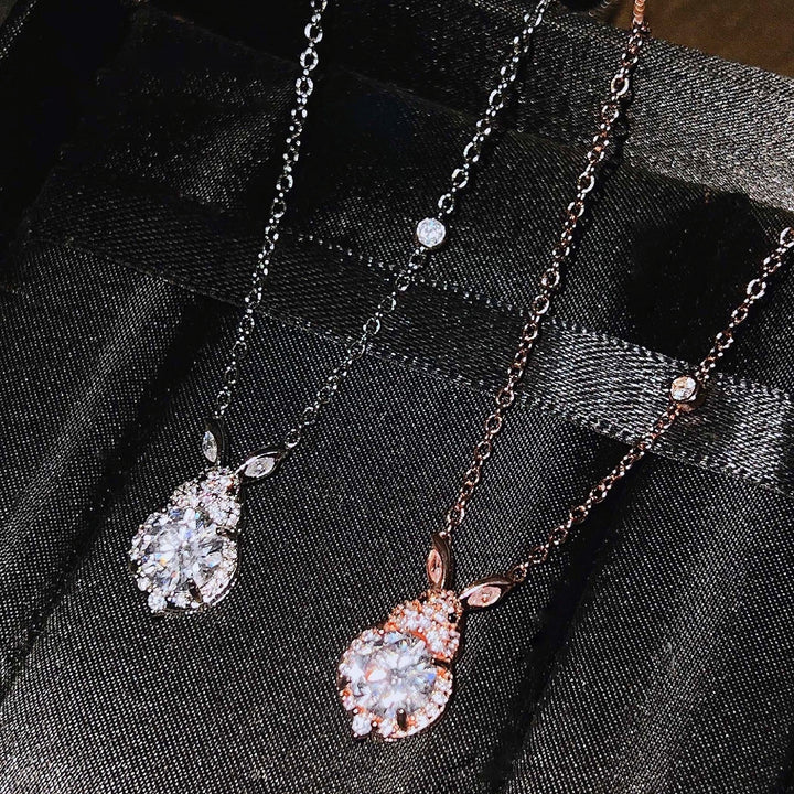 Fashion Necklace Fine Workmanship Elegant Beautiful Exquisite Delicate Decoration Copper Rabbit Rhinestone Women Image 10