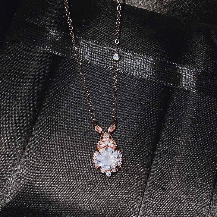 Fashion Necklace Fine Workmanship Elegant Beautiful Exquisite Delicate Decoration Copper Rabbit Rhinestone Women Image 11