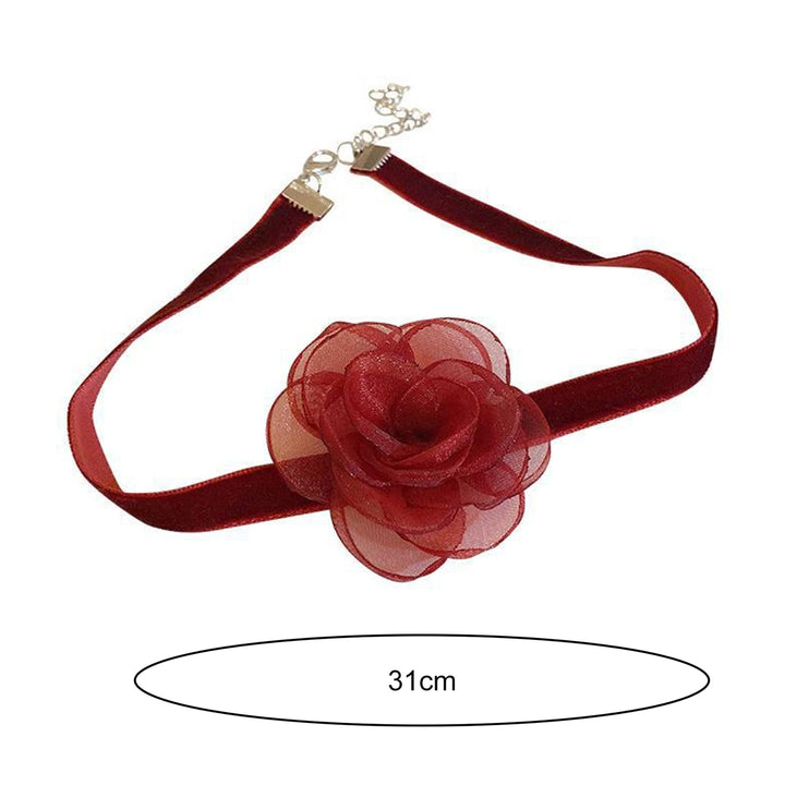 Ribbon Choker Adjustable Lobster Necklace for Women Image 7