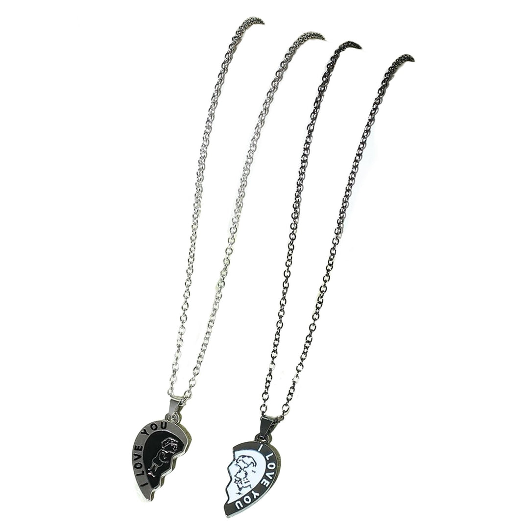 1 Pair Pendant Necklaces Necklace Couple Accessories Image 4