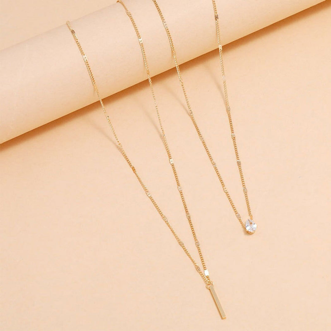 2Pcs/Set Ladies Necklace Necklace Jewelry Accessory Image 8