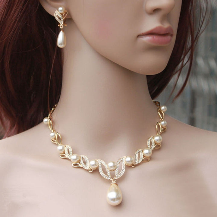 1 Set Women Jewelry Earrings Necklaces Image 3
