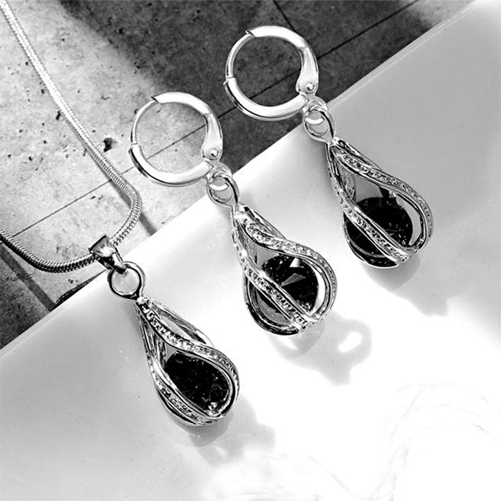 1 Set Pendant Earrings Necklace Set Women Accessory Image 10