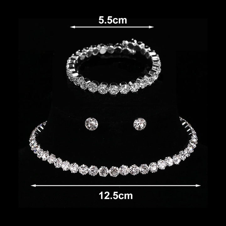 4Pcs/Set Jewelry Suit Eye-catching Set Women Accessory Image 7