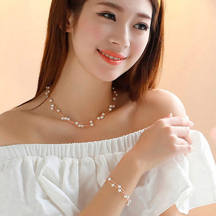 Women Jewelry Set Necklace Neck Decoration Jewelry Image 6