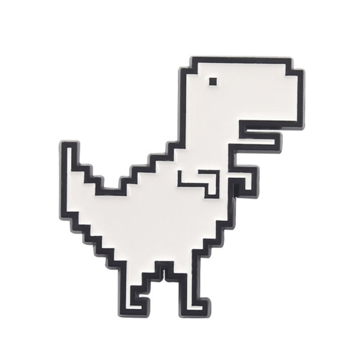 Dinosaur Brooch Retro Pixel Enamel Brooch Birthday Gift Image 4