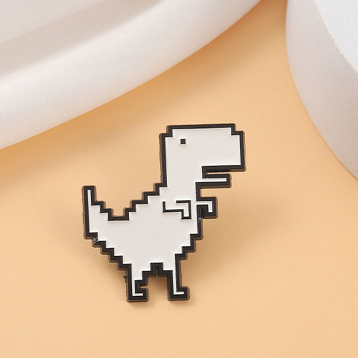 Dinosaur Brooch Retro Pixel Enamel Brooch Birthday Gift Image 10