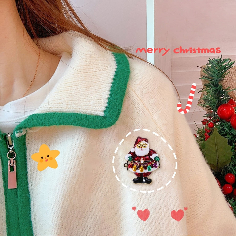 Christmas Brooch Multicolor Jewelry Clothes Accessories Image 2