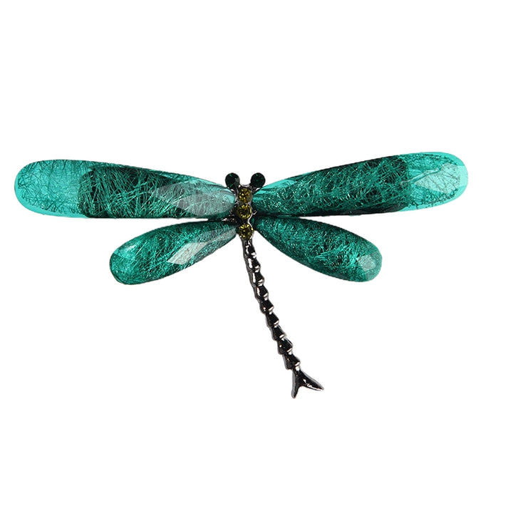 Brooch Pin Dragonfly Rhinestones Jewelry Korean Style Long Lasting Brooch Clothes Decor Image 4