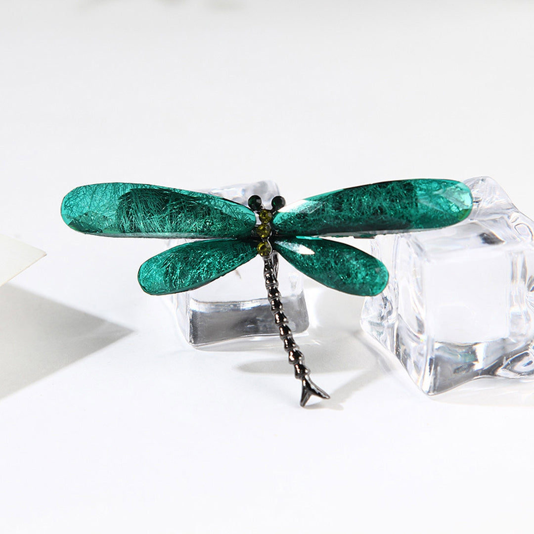 Brooch Pin Dragonfly Rhinestones Jewelry Korean Style Long Lasting Brooch Clothes Decor Image 7