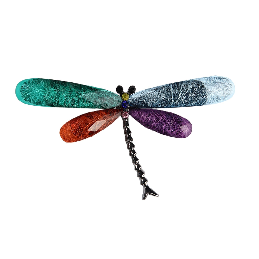 Brooch Pin Dragonfly Rhinestones Jewelry Korean Style Long Lasting Brooch Clothes Decor Image 12