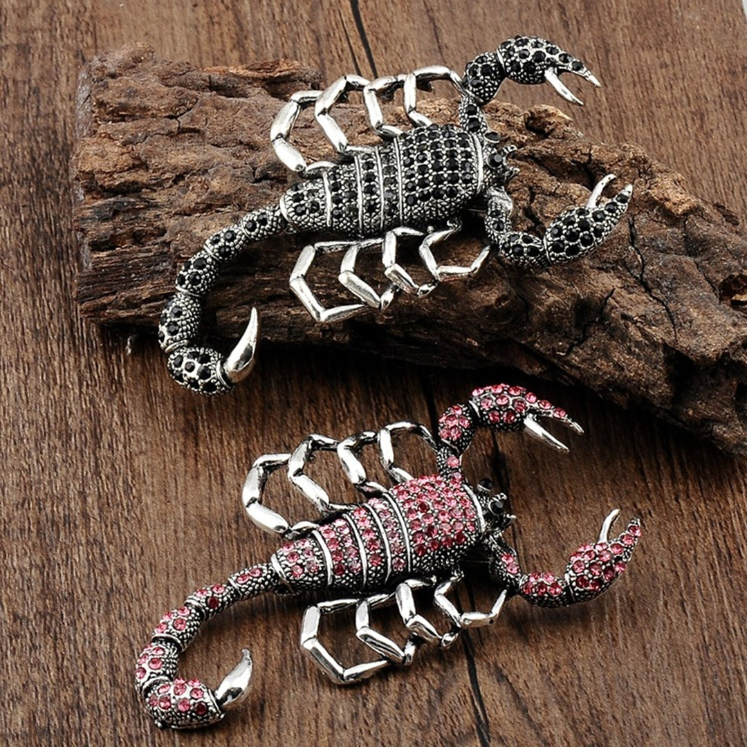 Brooch Pin Scorpion Rhinestones Jewelry Sparkling Animal Brooch Clothes Decor Image 1