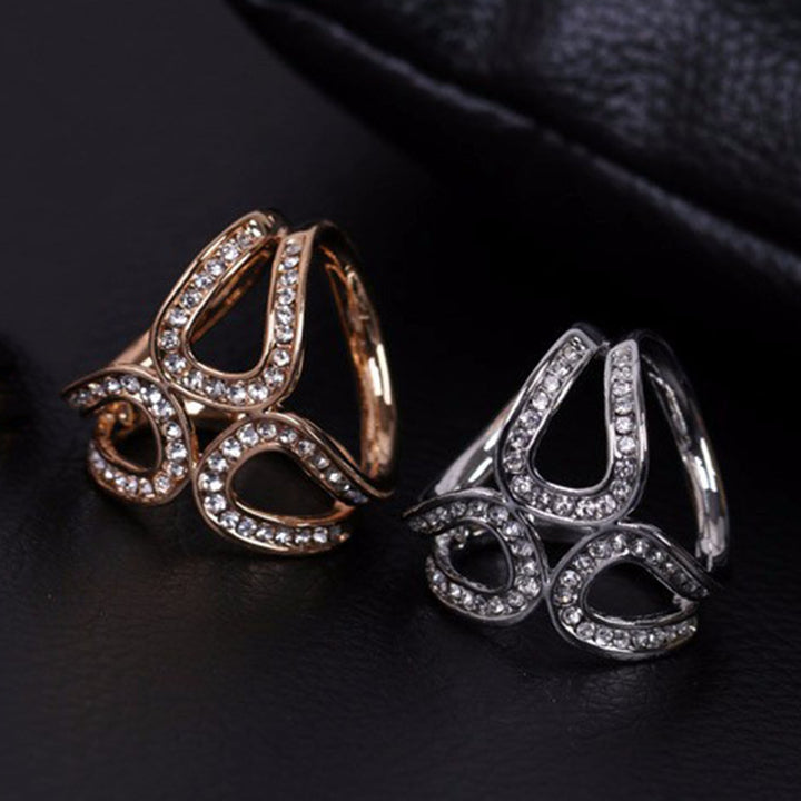 Triangle Ring Shape Decorative Scarf Buckle Accessory Sweet Long Lasting Rhinestone Cardigan Clip Clothes Decor Image 9
