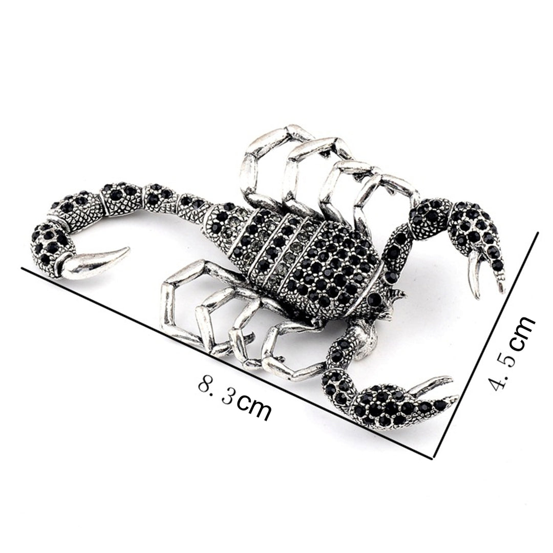 Brooch Pin Scorpion Rhinestones Jewelry Sparkling Animal Brooch Clothes Decor Image 7