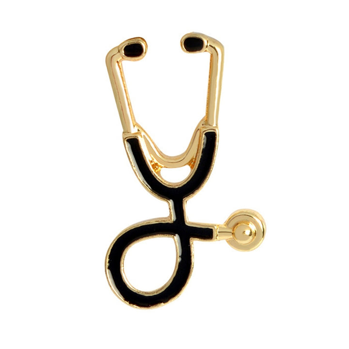 Bag Brooch Creative Cute Doctors Cartoon Stethoscope Smooth Edge Lapel Pin Gifts Image 8