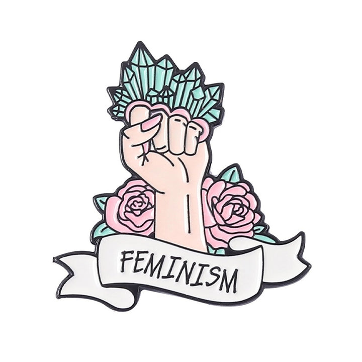 Feminist Brooch Lovely Design Brooch Pin Birthday Gift Image 1