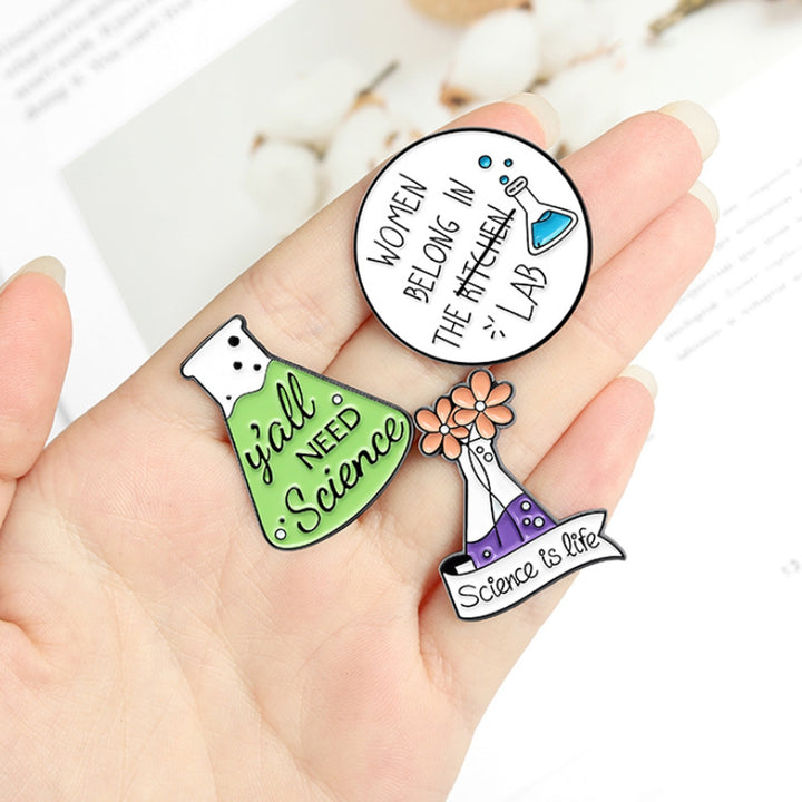 Brooch Pin Letters Beaker Decoration Unisex Cute Cartoon Brooch Badge Clothes Decor Image 8