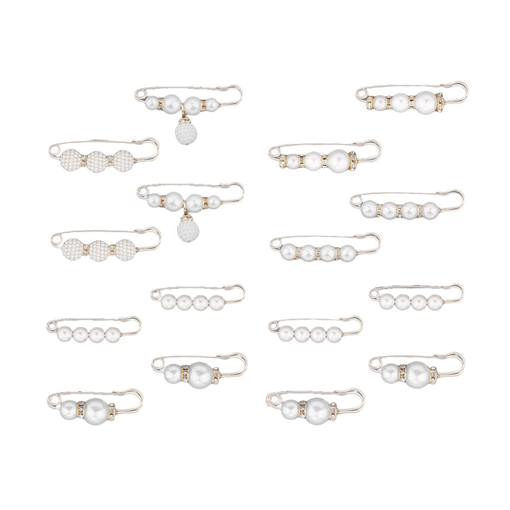 8Pcs Imitation Pearl Pin Craft Button for Daily Life Image 8