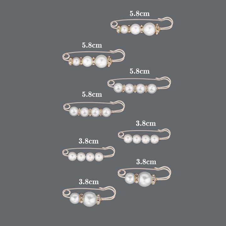 8Pcs Imitation Pearl Pin Craft Button for Daily Life Image 9