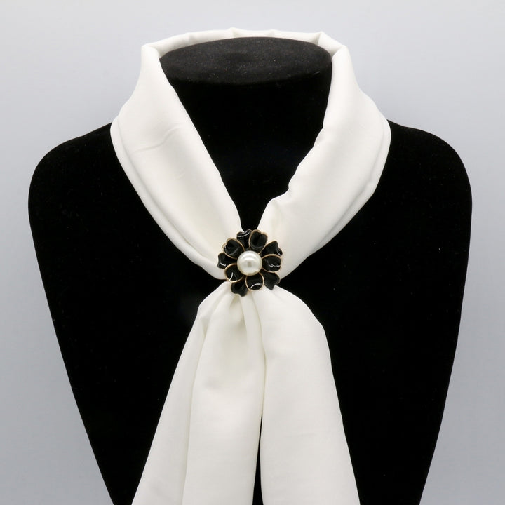 Silk Scarf Buckle Attractive Delicate Easy-matching Elegant Stylish Clothing Accessories Brooch for Women Image 7