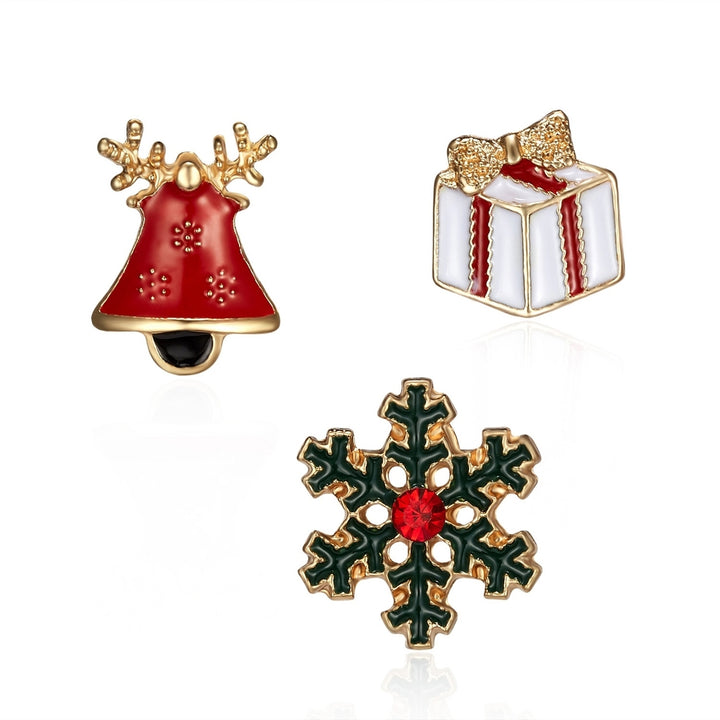 3Pcs/Set Christmas Brooches Jewelry Clothes Accessories Image 4